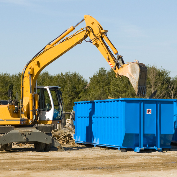 can i choose the location where the residential dumpster will be placed in Jamesville New York